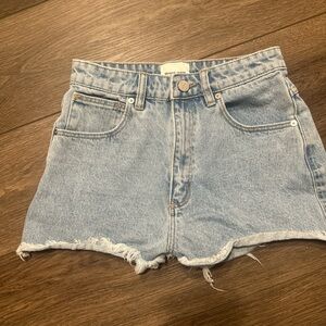 Abrand Sky Blue Denim Shorts